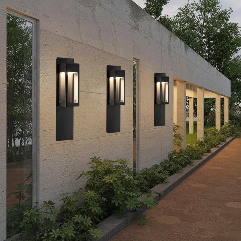 Mẫu đèn trang trí tường ngoài trời hiện đại