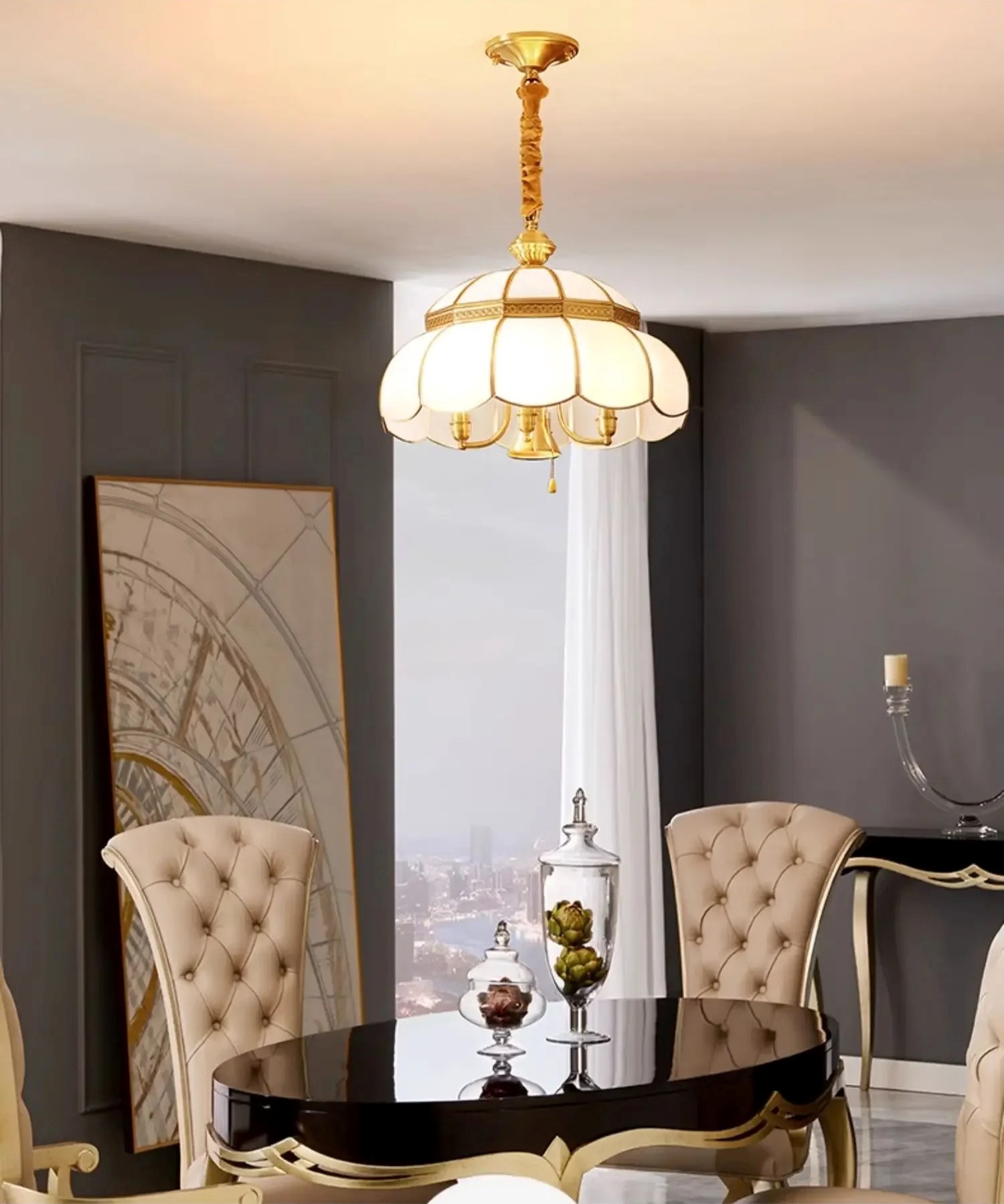 Đèn Thả Trang Trí Phòng Ăn Tân Cổ Điển TD13