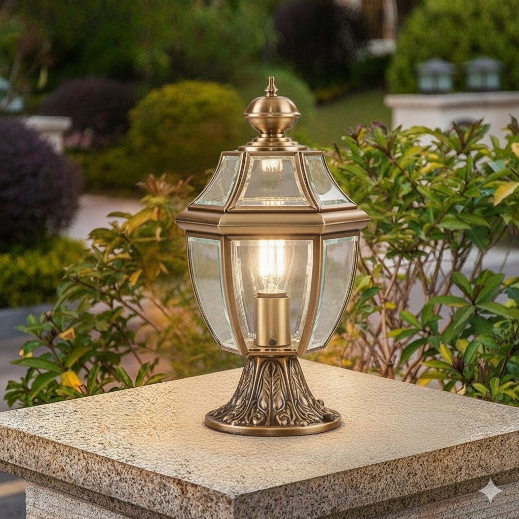 đèn trụ cổng cổ điển
