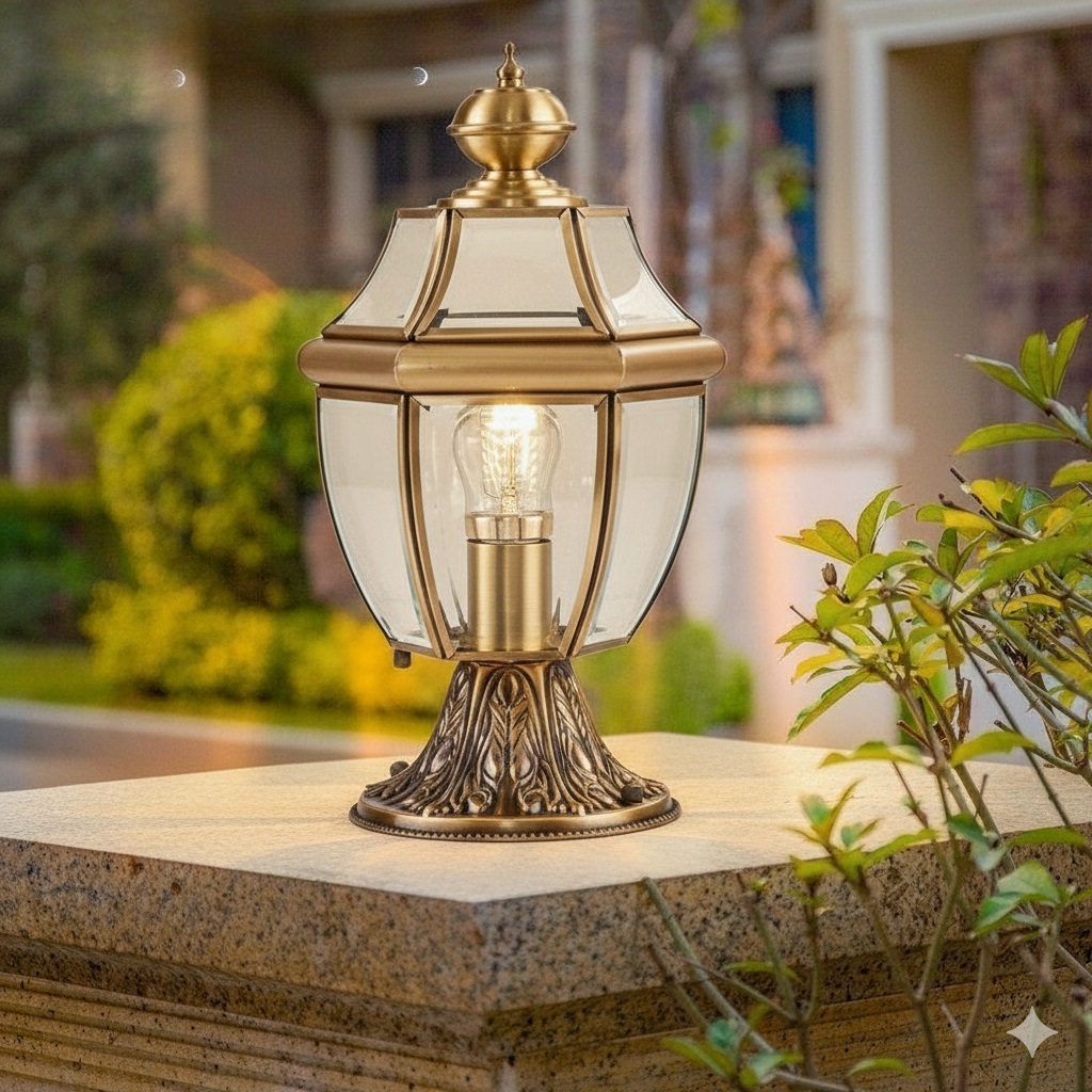 đèn trang trí trụ cổng biệt thự