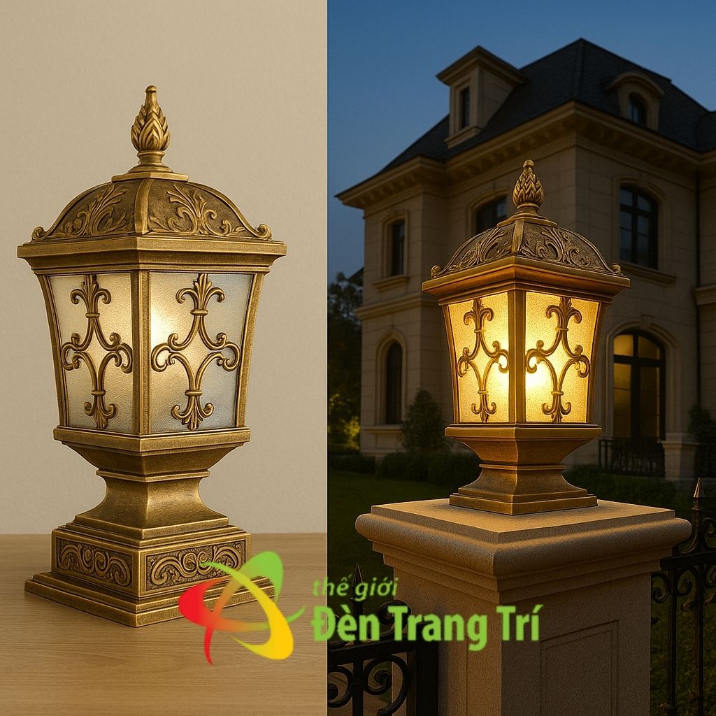 Đèn Trụ Cổng Đồng