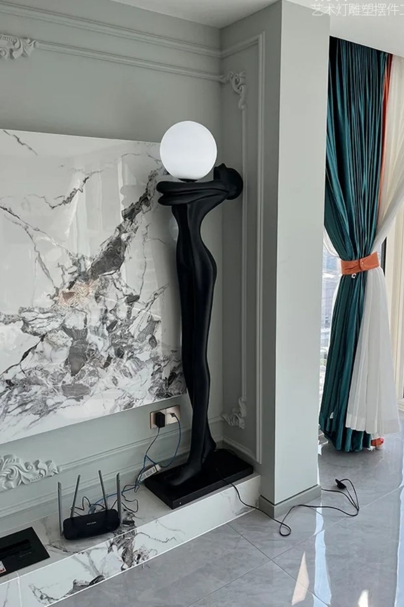 Mẫu đèn cây trang trí phòng khách