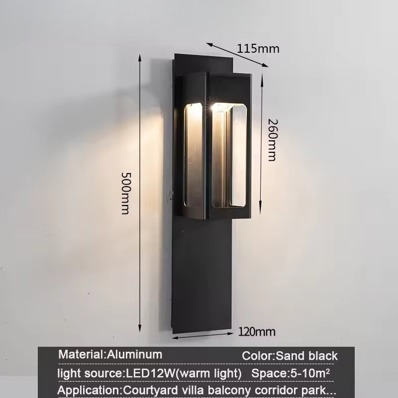 Mẫu đèn trang trí tường ngoài trời hiện đại