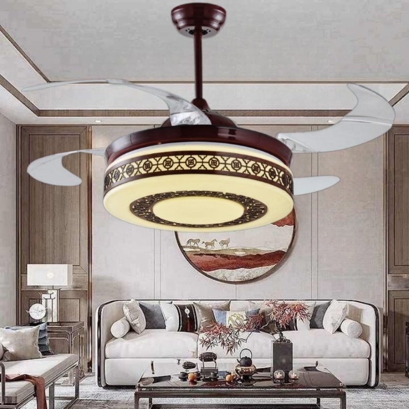 Đèn quạt trần phòng khách DQ8008