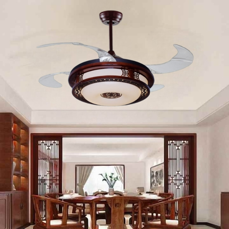 Quạt trần trang trí phòng khách cổ điển DQ8003