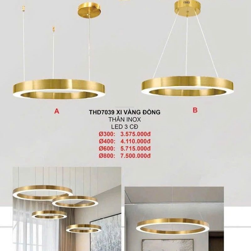 mẫu đèn trang trí phòng khách hiện đại