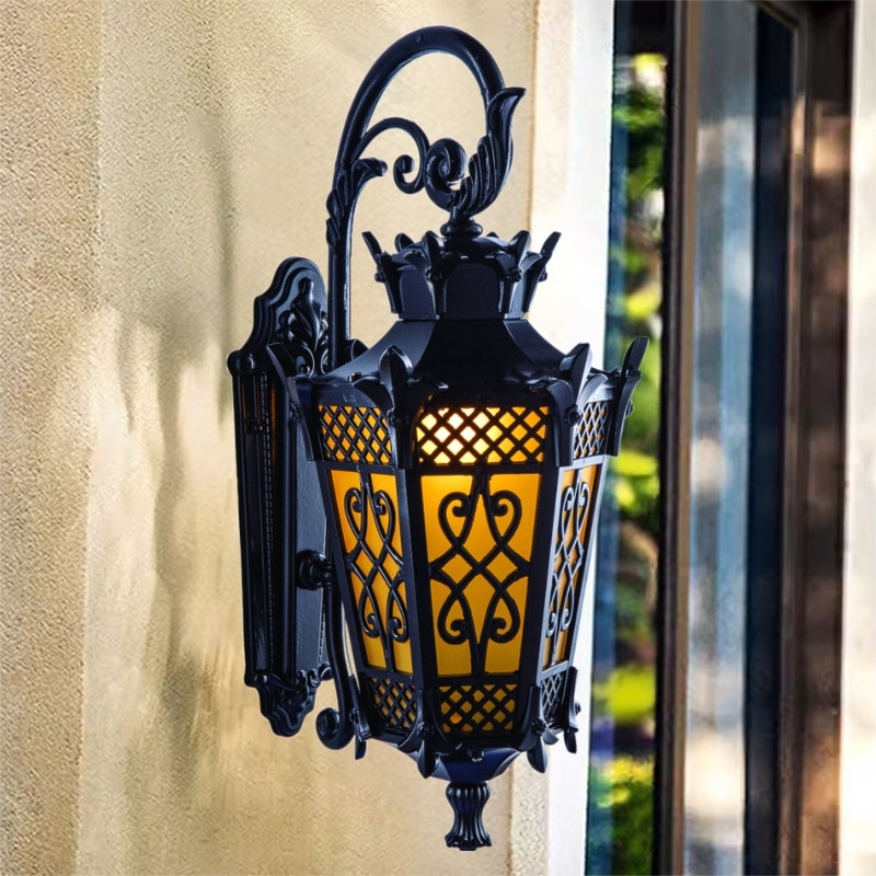 Đèn vách cổ điển VNT6322 lắp cột cổng