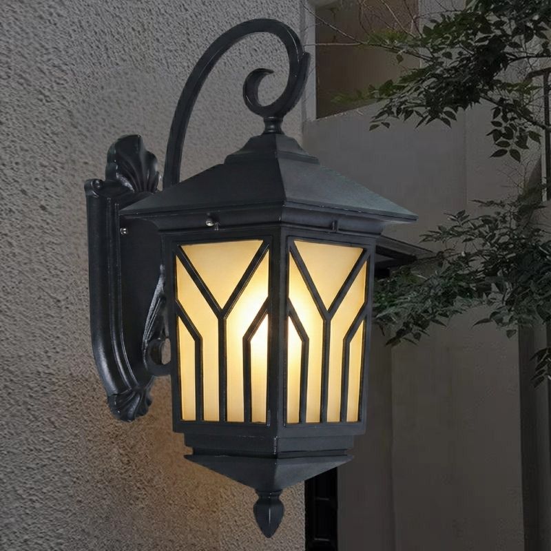 Mẫu đ&egrave;n trang tr&iacute; cột nh&agrave; VNT8918