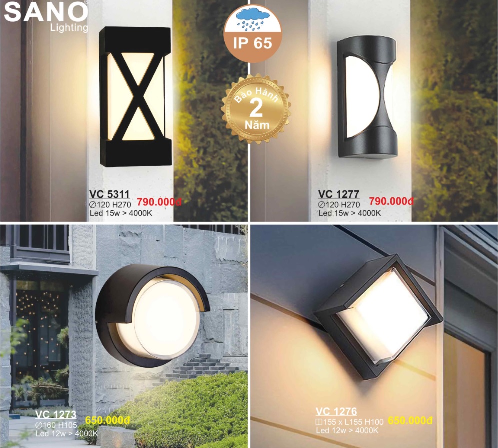 Mẫu Đèn Trang Trí Ngoài Trời Sano Lighting 2025