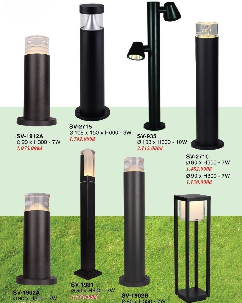 Mẫu Đèn Trang Trí Sân Vườn Ngoài Trời - Đèn Nấm Sân Vườn 2026