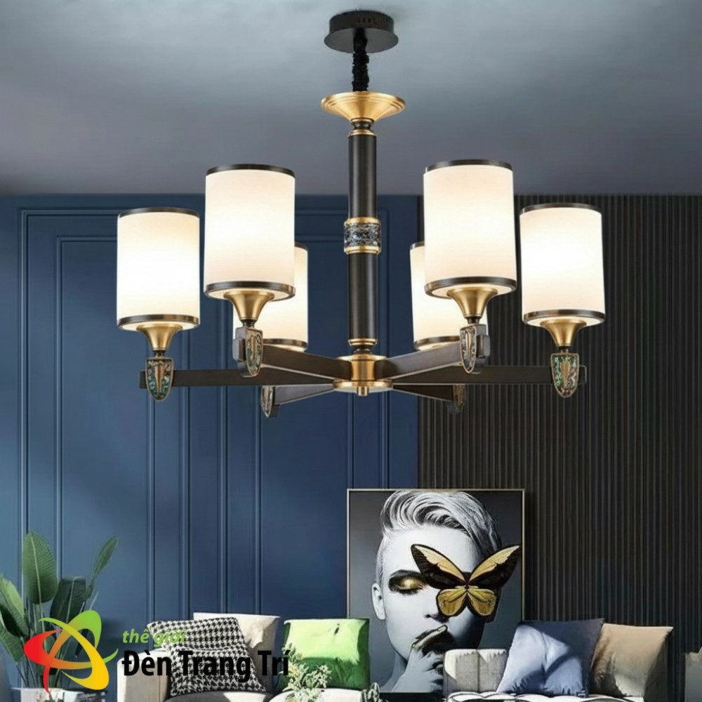 Đèn trang trí phòng khách tân cổ điển