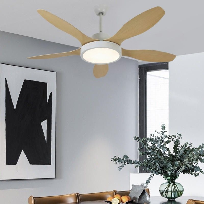 Quạt Trần 5 Cánh Có Đèn LED Trang Trí Phòng Ăn Đẹp DQ6141