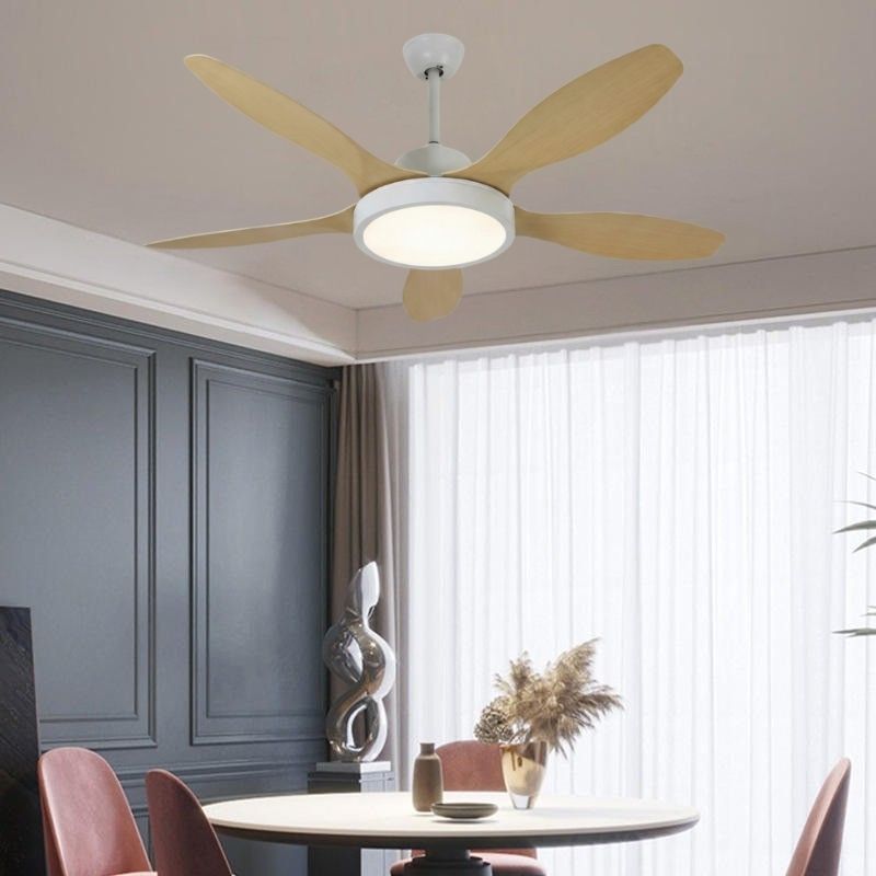 Quạt Trần 5 Cánh Có Đèn LED Trang Trí Phòng Ăn Giá Rẻ DQ6141
