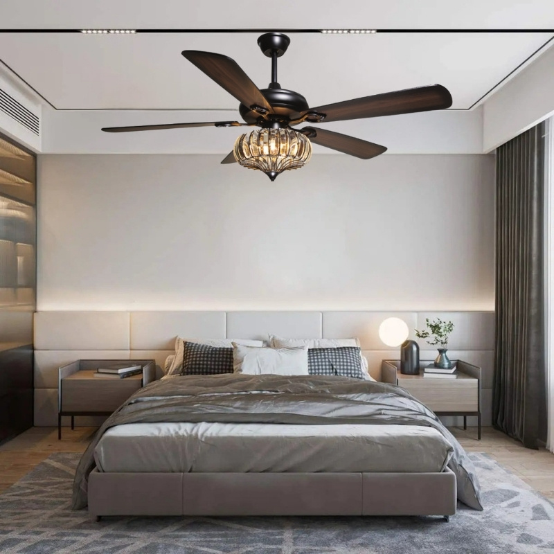 Quạt trần QVifa85 phòng ngủ đẹp