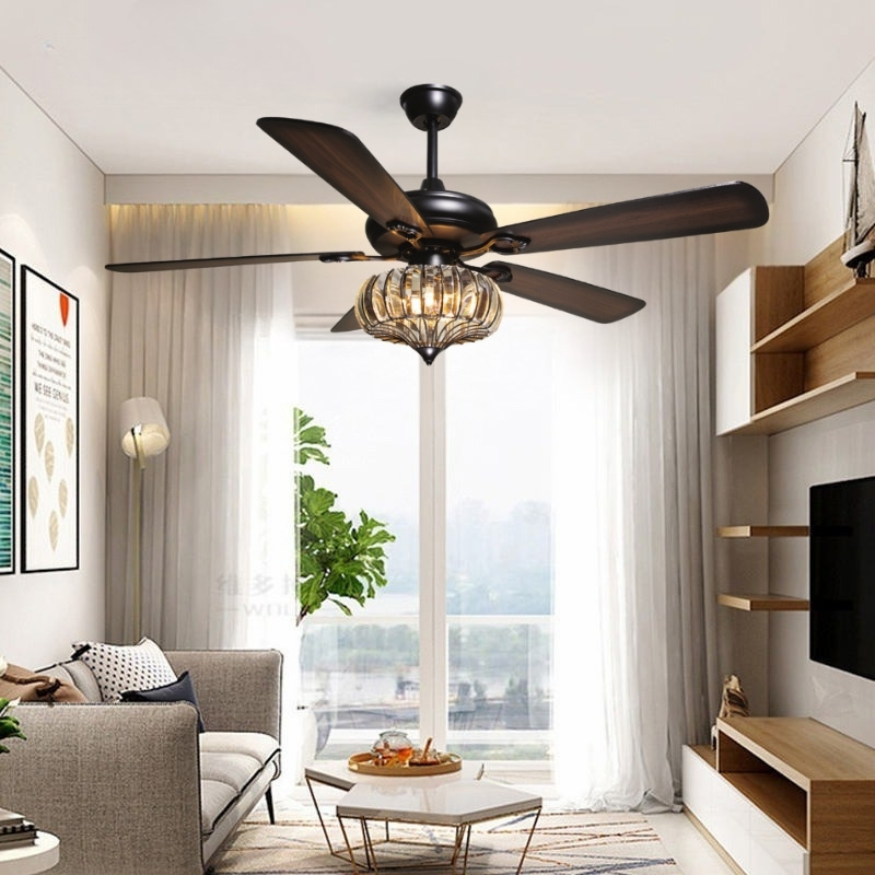 Quạt trần QVifa85 phòng khách hiện đại