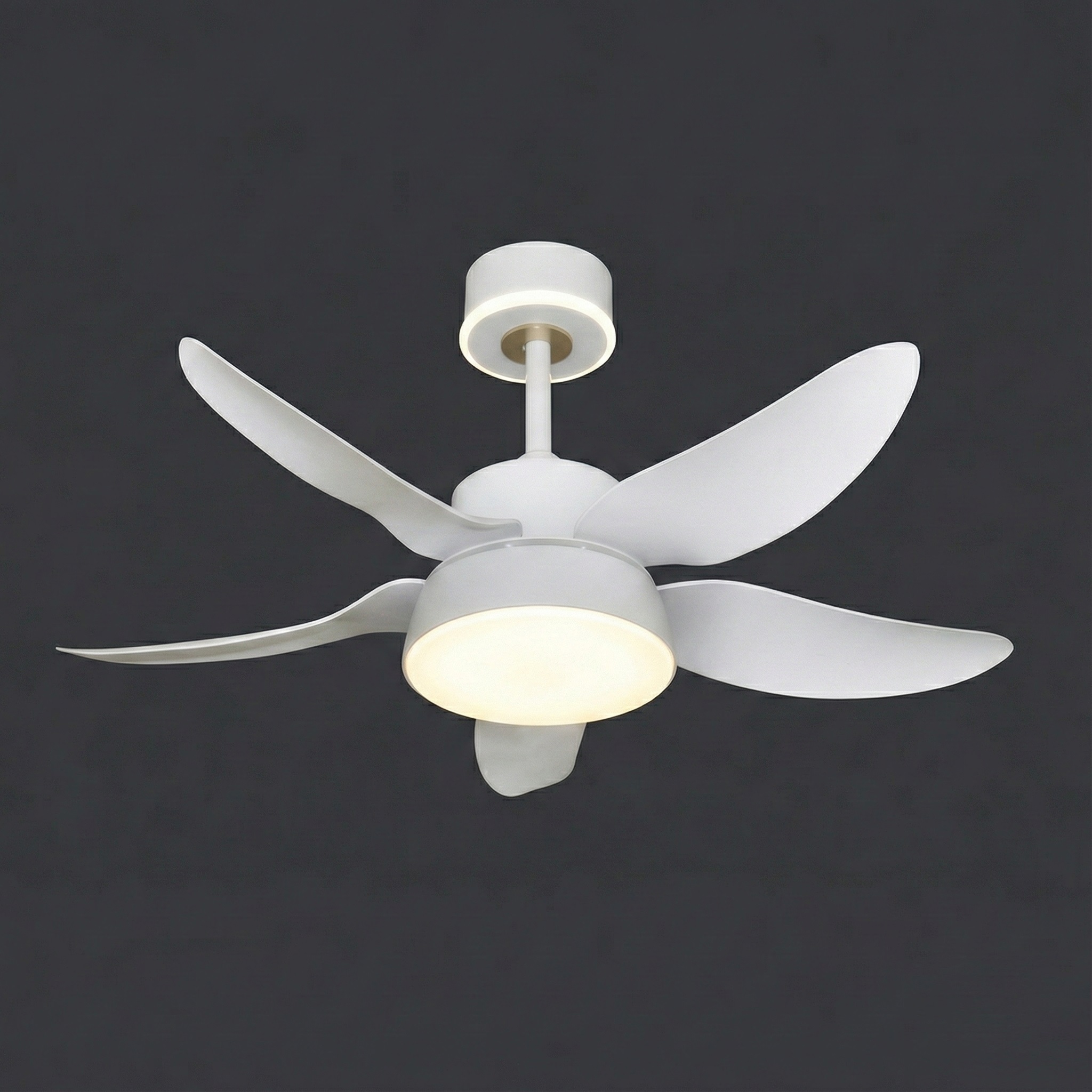 Quạt Trần 5 Cánh Nhựa Có Đèn LED Hiện Đại DQ6166