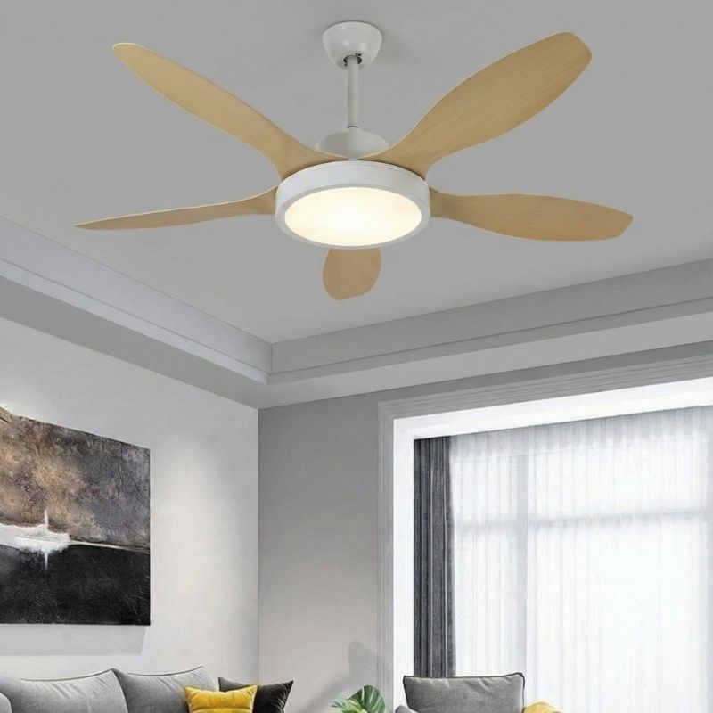 Quạt Trần 5 Cánh Nhựa Có Đèn LED Trang Trí Phòng Khách UDQ6141