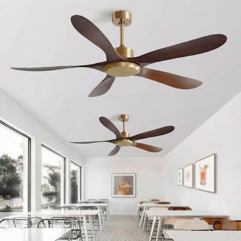 Quạt Trần 5 Cánh Nhựa Giả Gỗ Không Đèn DQ6184