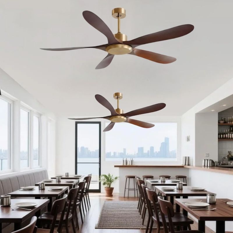 Quạt Trần 5 Cánh Nhựa Không Đèn Trang Trí Quán Ăn DQ6184