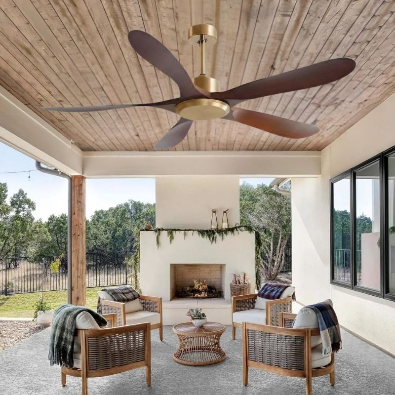 Quạt Trần 5 Cánh Nhựa Không Đèn Trang Trí Sảnh Hành Lang DQ6184