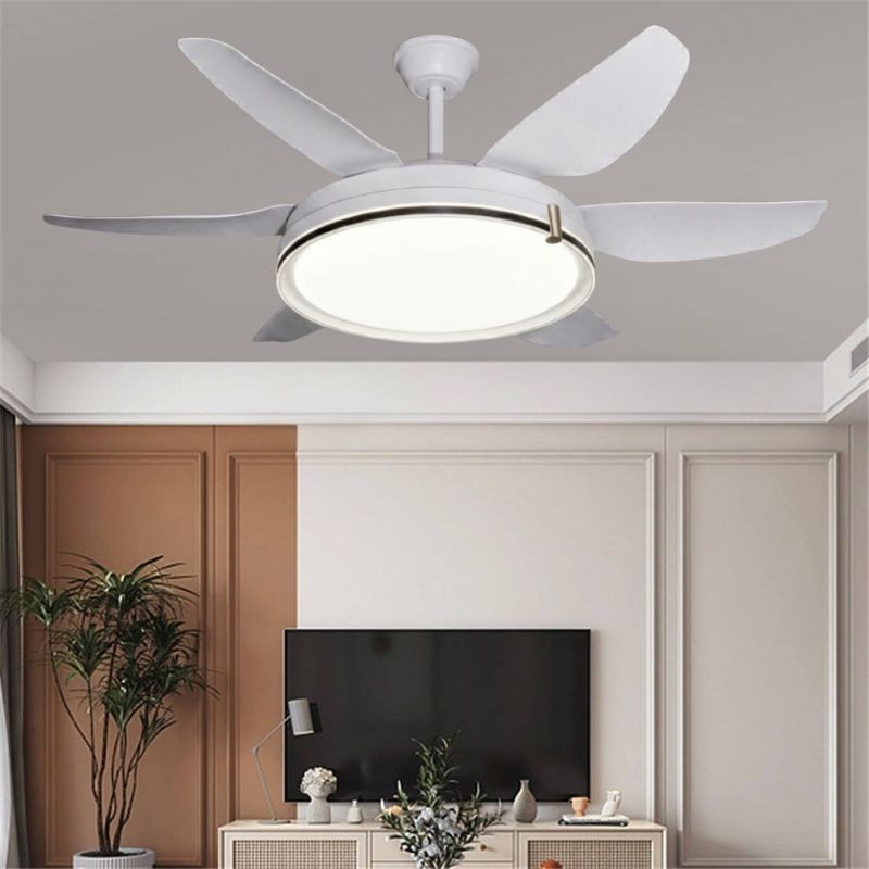 Quạt Trần 6 cánh Trang Trí Phòng Khách Chung Cư UDQ6167