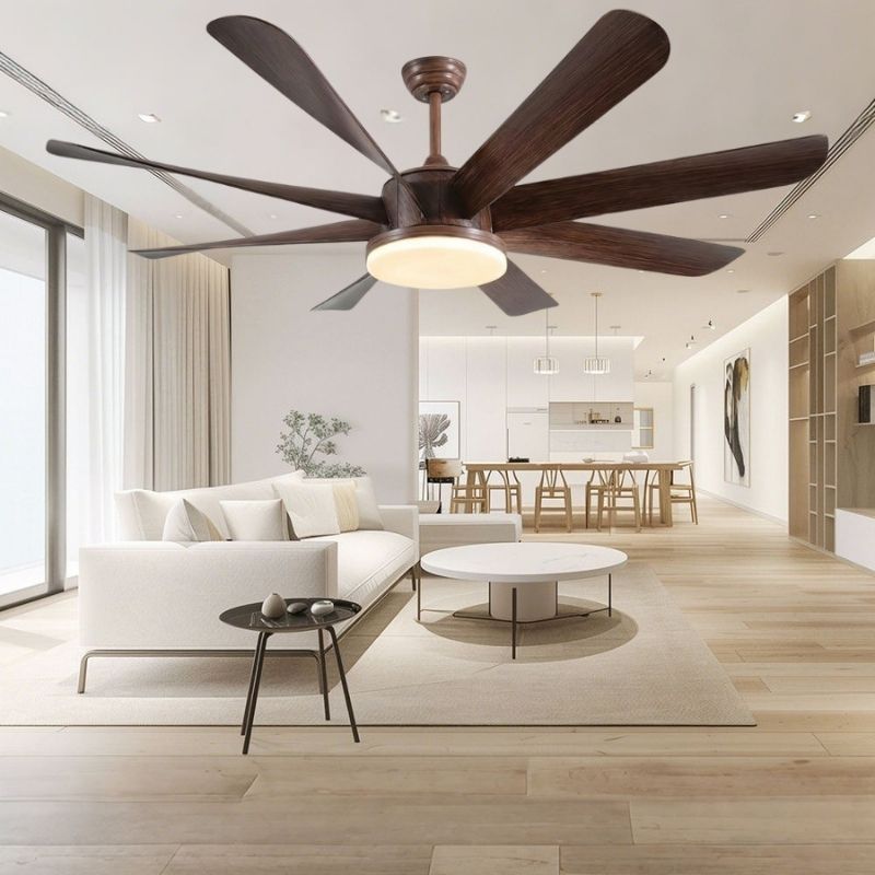 Quạt Trần 8 Cánh Nhựa Có Đèn LED Trang Trí Sảnh Chờ DQ6188