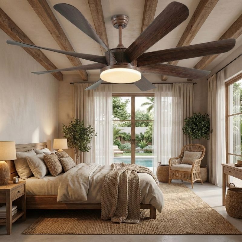 Quạt Trần 8 c&aacute;nh Trang Tr&iacute; Home Stay DQ6188