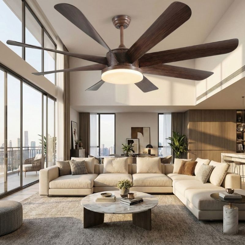 Quạt Trần 8 cánh Trang Trí Sảnh Chờ Khách Sạn DQ6188