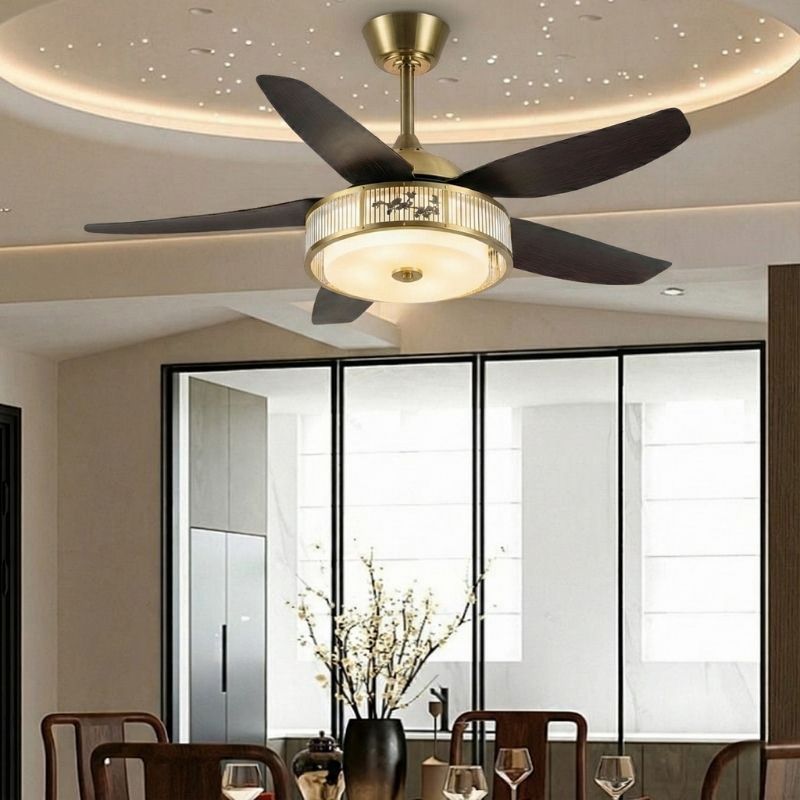 Quạt Trần Cánh Nhựa Giả Gỗ DQ6174