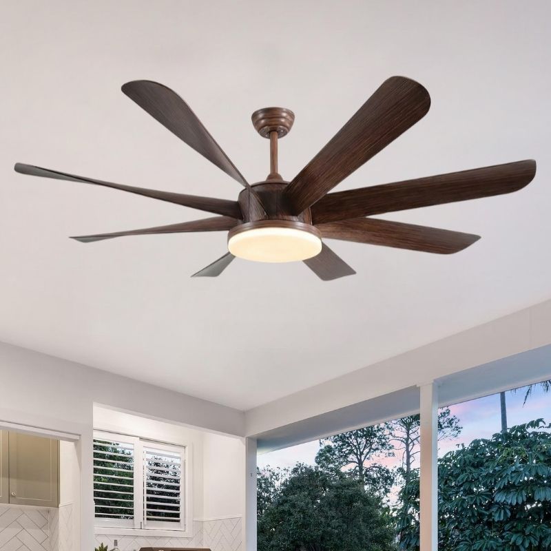 quạt trần cánh nhựa trang trí phòng ăn DQ6188