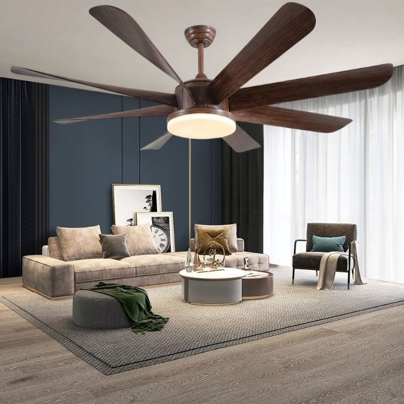 Quạt trần c&aacute;nh nhựa trang tr&iacute; ph&ograve;ng kh&aacute;ch tphcm DQ6188