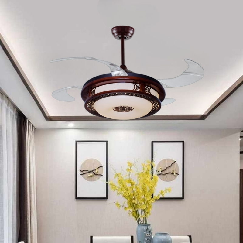 Quạt trần cánh xếp tân cổ điển DQ8003