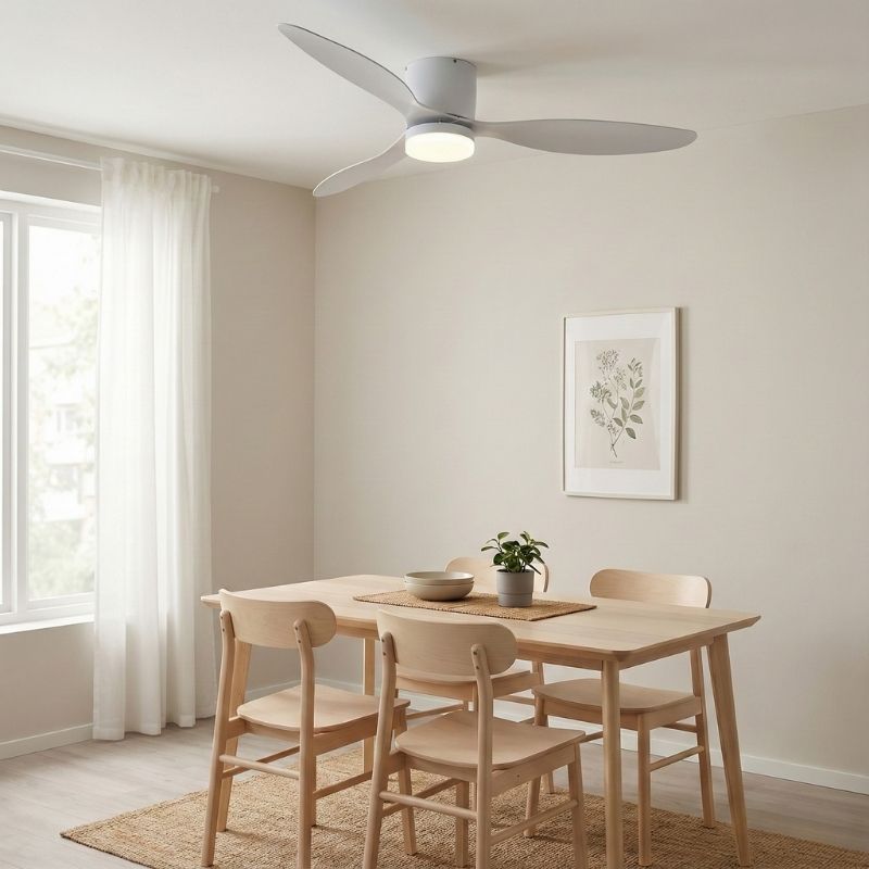 Quạt trần cổ thấp trang tr&iacute; ph&ograve;ng ăn DQ6150