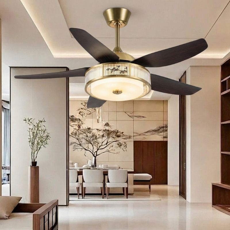 Quạt Trần Đèn 5 Cánh Nhựa ABS DQ6174