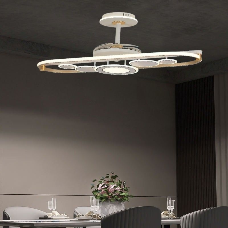 quạt trần đ&egrave;n trang tr&iacute; ph&ograve;ng ăn QT9720