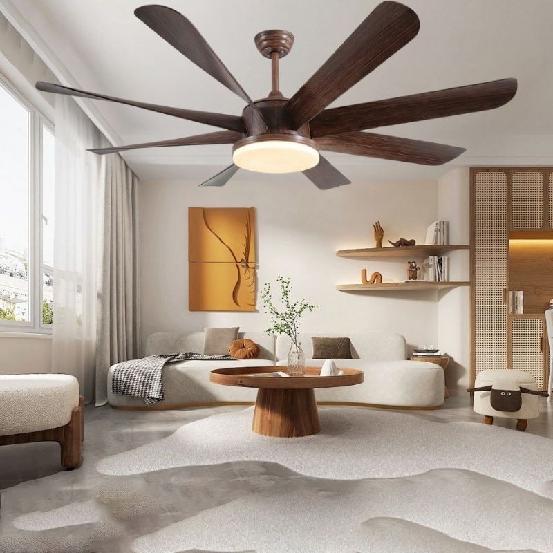 Quạt Trần 8 Cánh Có Đèn LED Hiện Đại DQ6188 - Tâm Điểm Mới Của Phòng Khách Cao Cấp