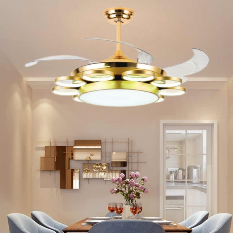 Quạt trần đèn phòng khách giá rẻ DQ6154