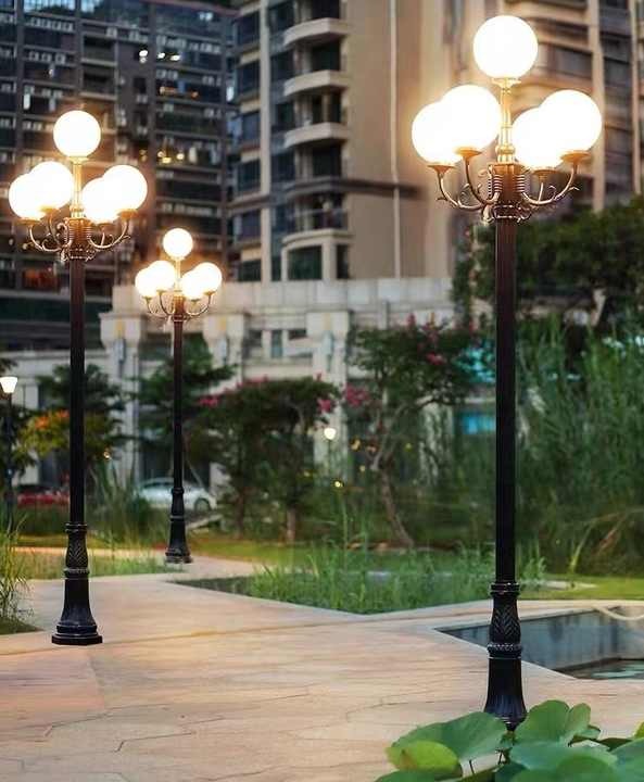 Chao Đèn Cầu Nhựa Cho Trụ Đèn Trang Trí Ngoài Trời