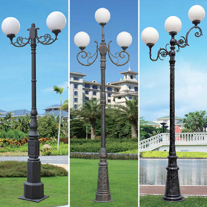 Chao Đèn Cầu Nhựa Cho Trụ Đèn Trang Trí Ngoài Trời