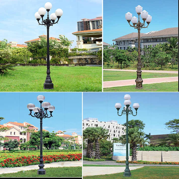 Chao Đèn Cầu Nhựa Cho Trụ Đèn Trang Trí Ngoài Trời