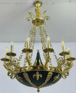 Đèn Chùm Nến Thân Đồng Tân Cổ Điển KH-DCD0427T12 Ø900