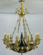 Đèn Chùm Nến Thân Đồng Tân Cổ Điển KH-DCD0427T12 Ø900