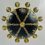 Đèn Chùm Nến Thân Đồng Tân Cổ Điển KH-DCD0427T12 Ø900