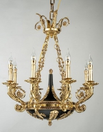 Đèn Chùm Nến Thân Đồng Cao Cấp KH-DCD0427T8 Ø650