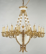 Đèn Chùm Nến Thân Đồng Tân Cổ Điển KH-DCD8121T24 Ø1050