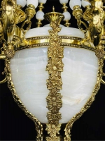 Đèn Chùm Đồng Nến Tân Cổ Điển KH-DCD8121T6 Ø600