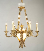 Đèn Chùm Đồng Nến Tân Cổ Điển KH-DCD8121T6 Ø600