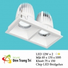 Đèn LED Âm Trần Chiếu Điểm Góc 45 độ 24W UAT149