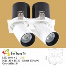 Đèn Spotlight Âm Trần Góc Chiếu 18 độ LED 20W UAT109