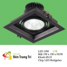 Đèn LED Âm Trần Chiếu Điểm Xoay Góc 24 độ 10W UAT100